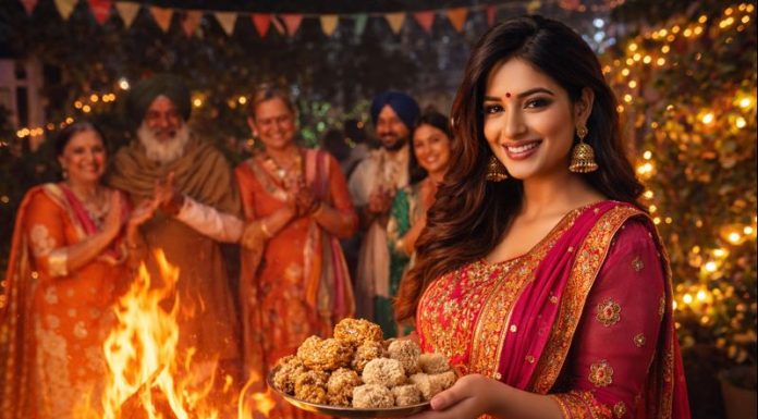 Harnaaz Sandhu Celebrates Lohri in Mumbai, Embracing Tradition and Family