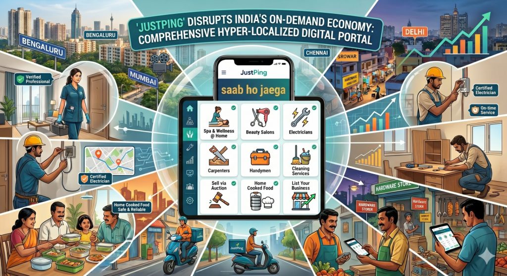 Hyper-Localized Service Giant ‘JustPing’ Disrupts India’s On-Demand Economy with Comprehensive Digital Portal