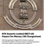 CBI Chargesheet Exposes Multi-Layered Network in NEET-UG Question Paper Leak Investigation